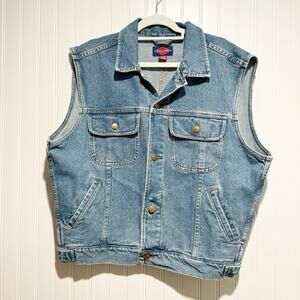 Vintage Aca Joe Denim Vest Cotton Western Size XL